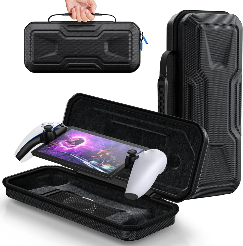 

Portable Storage Case EVA Hard Shell Shock-Proof Protective Case Storage Bag With Handle Travel Carrying Case Compatible For PS5