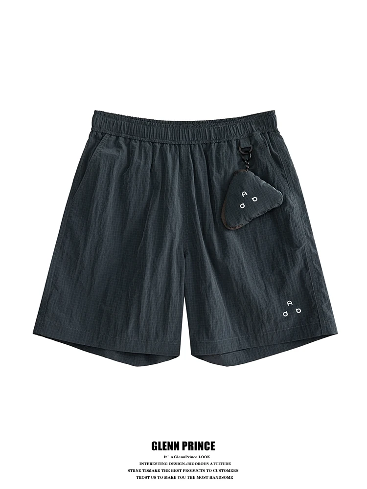

GPstudio Outdoor Detachable Storage Hanging Bag Shorts Men Summer Lightweight Fitness Sports Mid-length Nylon Casual Shorts