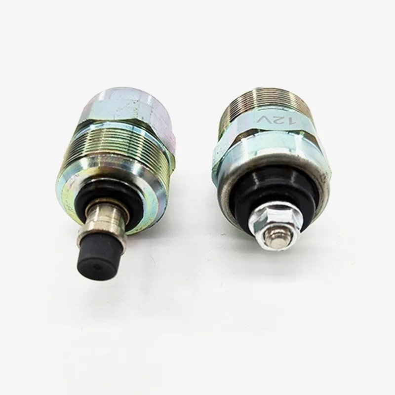 Excavator Oil Cut-Off Valve Yuchai YC85-8 Cummins B3.3 Engine Flameout Solenoid Valve for Heavy Equipment