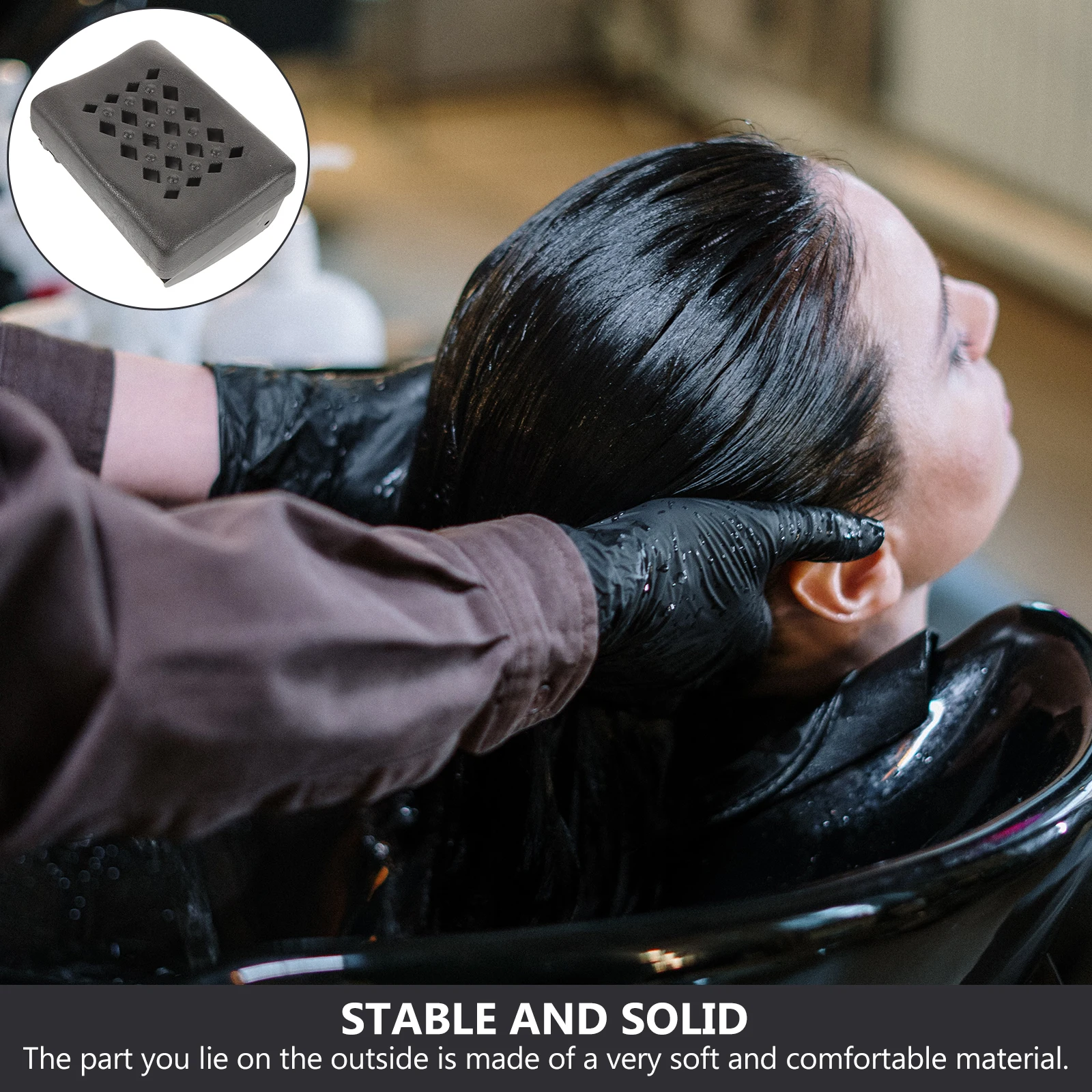 

Comfortable Hair Shampoo Pillow Neck Support Rest Cushion Reusable Salon Bath Tub Head Rest Safe Design Shampoo Bowl Accessory