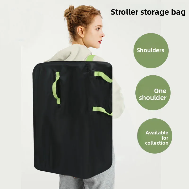 Child Safety Seat Travel Check-in Bag Boarding Bag Baby Stroller Storage Bag Carrying Basket Dust