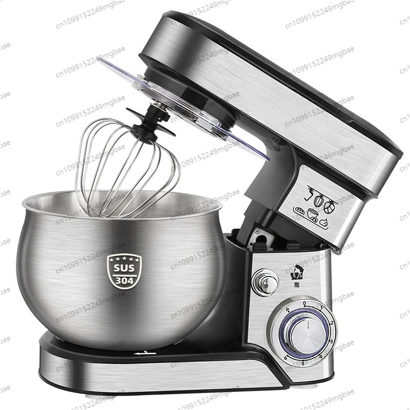 

Multifunctional Small Dough Mixer Five-liter Household Fully Automatic Kneading Dough Baking Benchtop Egg Beater