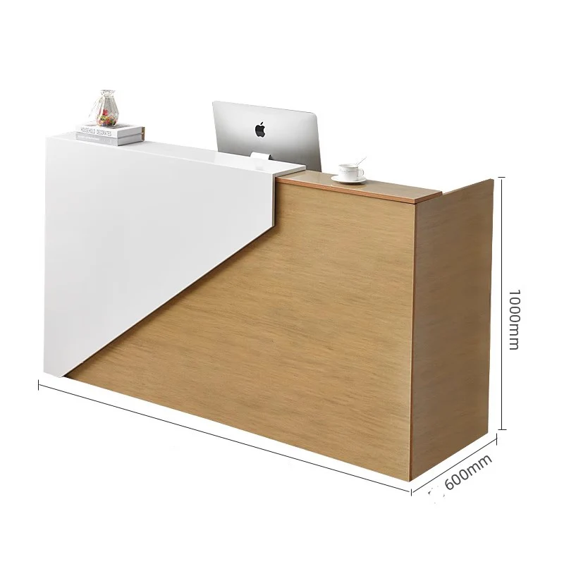 Nordic Aesthetic Reception Desk Counter Hair Salon Cashier Simple Modern Decorations Reception Desk Counter Office Furniture