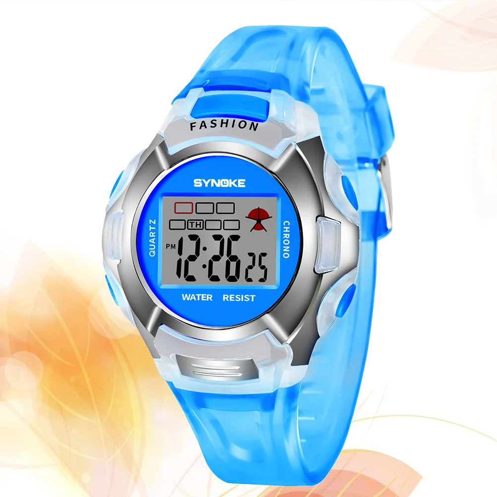 Luminous Waterproof Kids Sports Watch Digital Student LED Backlight Timer Display Date Week Day Hour Minute Alarm Clock