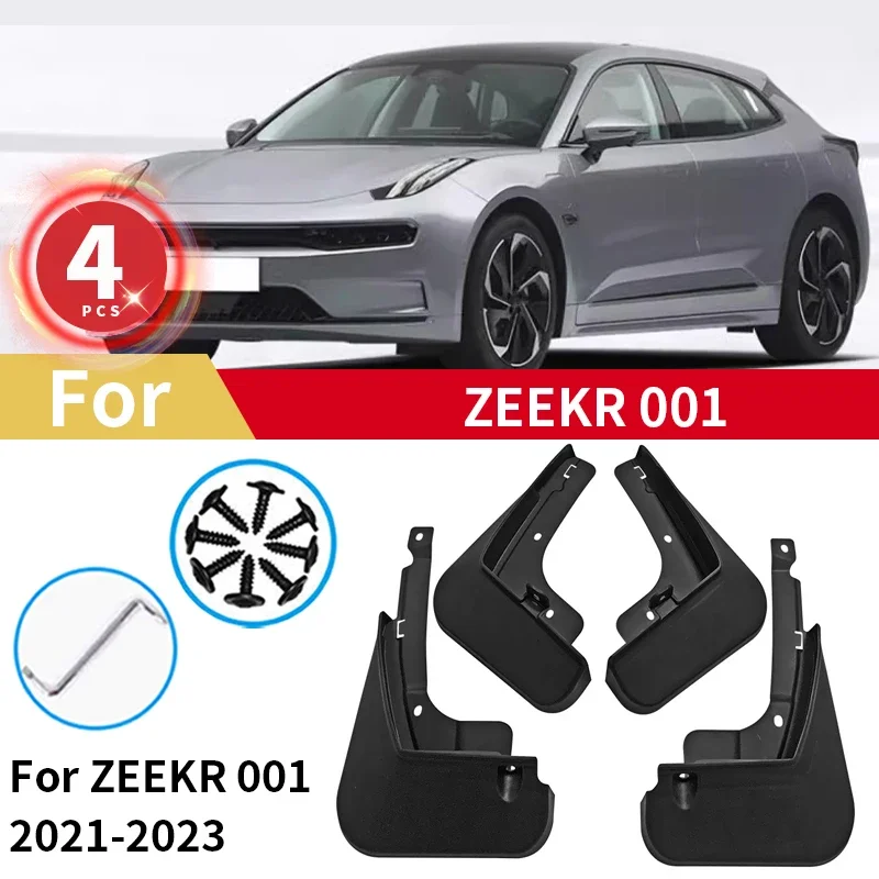 

Mudguards For ZEEKR 001 Mud Flaps 2021 2022 2023 Splash Guards Fender MudFlaps Front Rear Car Protection Accessories 4pcs