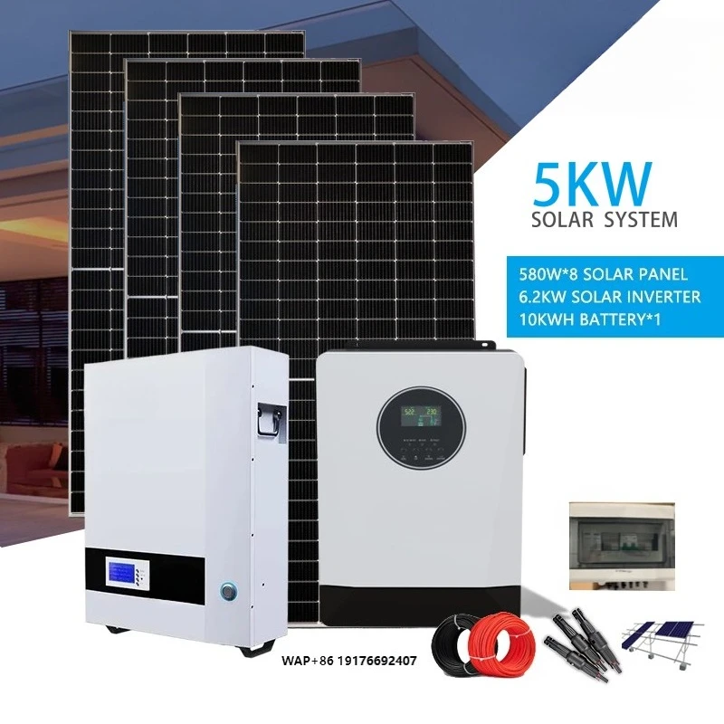 Complete Solar Kit 20Kw 30Kw 50Kw Home Solar Power System 10Kw Hybrid Solar System Panel 1000w 10000W 3 Phase