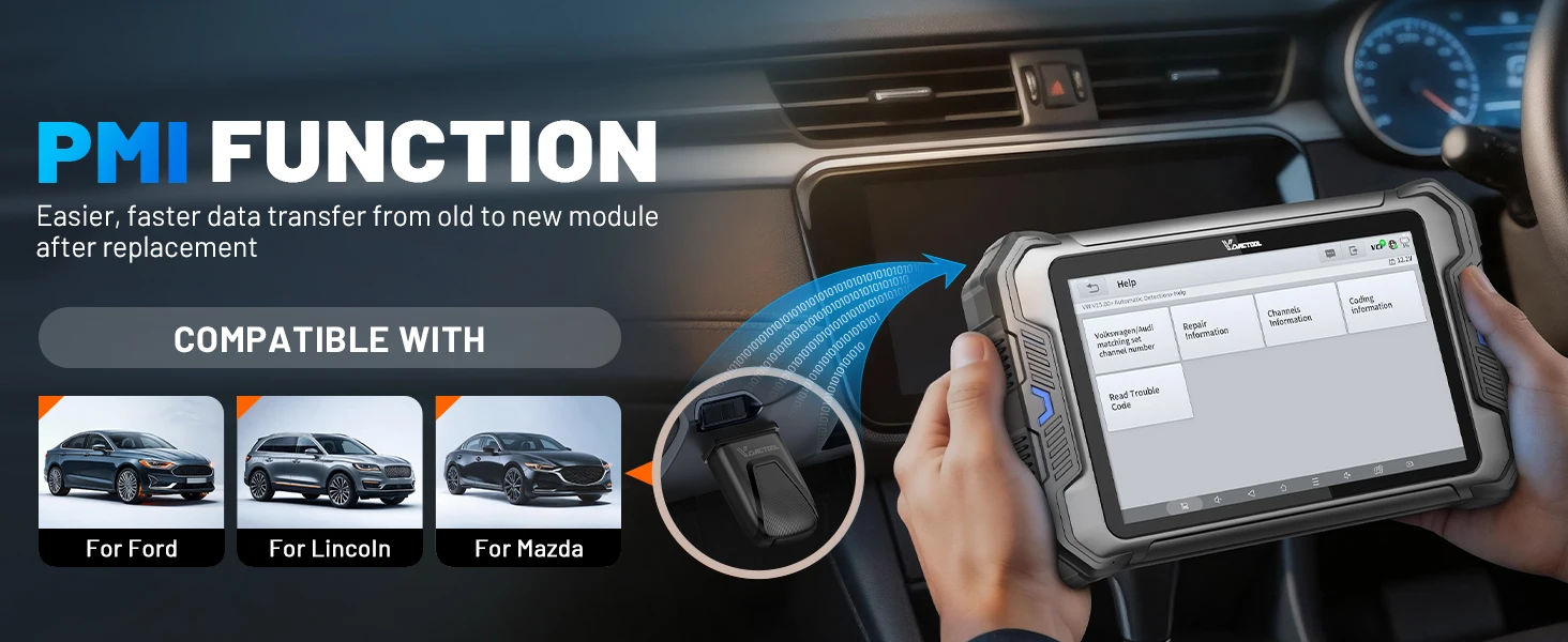 VDIAGTOOL VD80BT LITE OBD2 Scanner All Systems Automotive Diagnostic Tool Bidirectional Scanner 28+ Resets FCA&DOIP ECU Coding