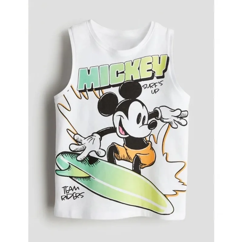 

Disney Mickey Mouse 3D Printed Vest Breathable Quick-Drying Basketball Jersey Sleeveless Vest