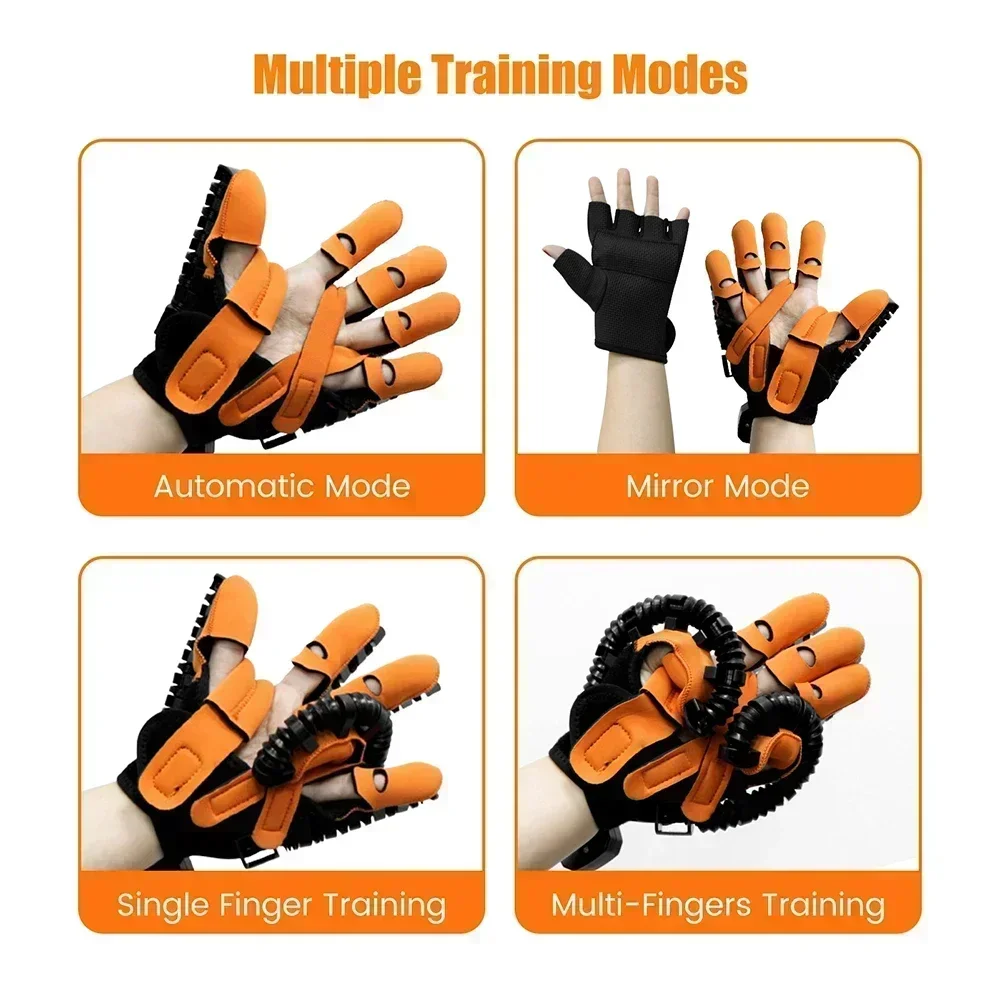 Rehabilitation Robot Gloves Hemiplegia Cerebral Infarction Training Equipment Stroke Finger Physiotherapy Tools Right Left Hand