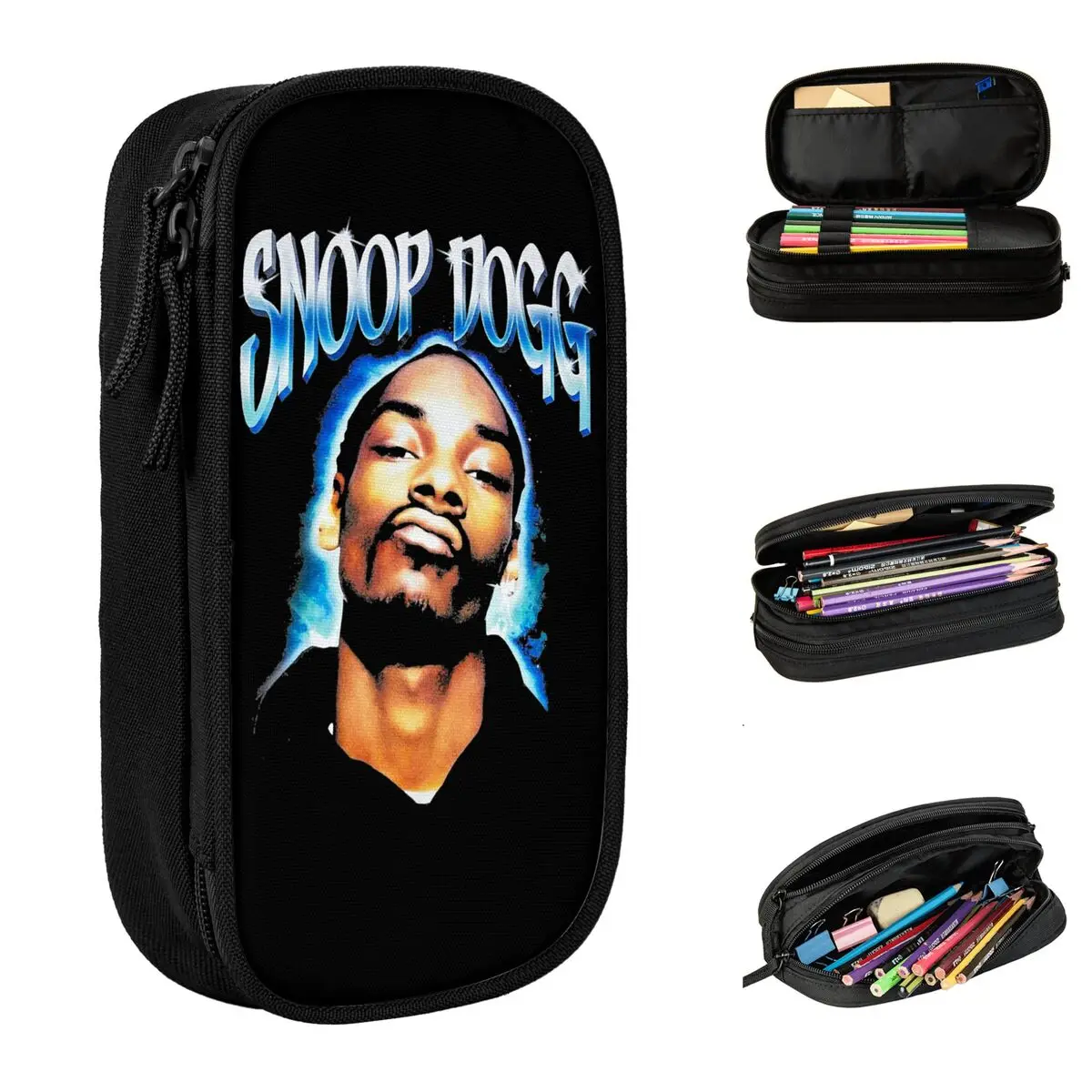 Snoop Dogg Federmäppchen New Rap Vintage 90er Jahre Stifthalter Taschen Student Große Aufbewahrung Büro Geschenke Federmäppchen