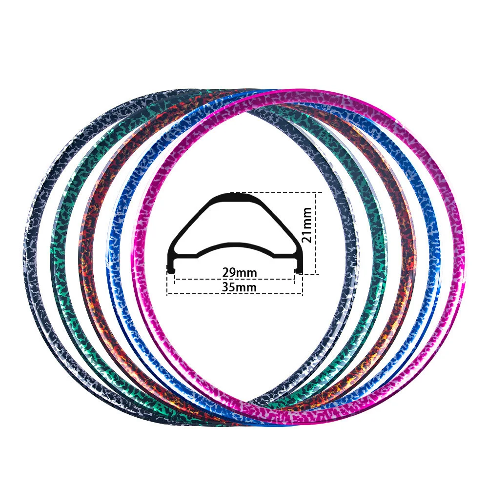 AliExpress NONE MTB Rim 26/27.5/29 Inch Dirt Jump Bike Double Wall Aluminum Alloy Rim Disc Brake Tubeless Ready 35mm Width Mountain bike Rim