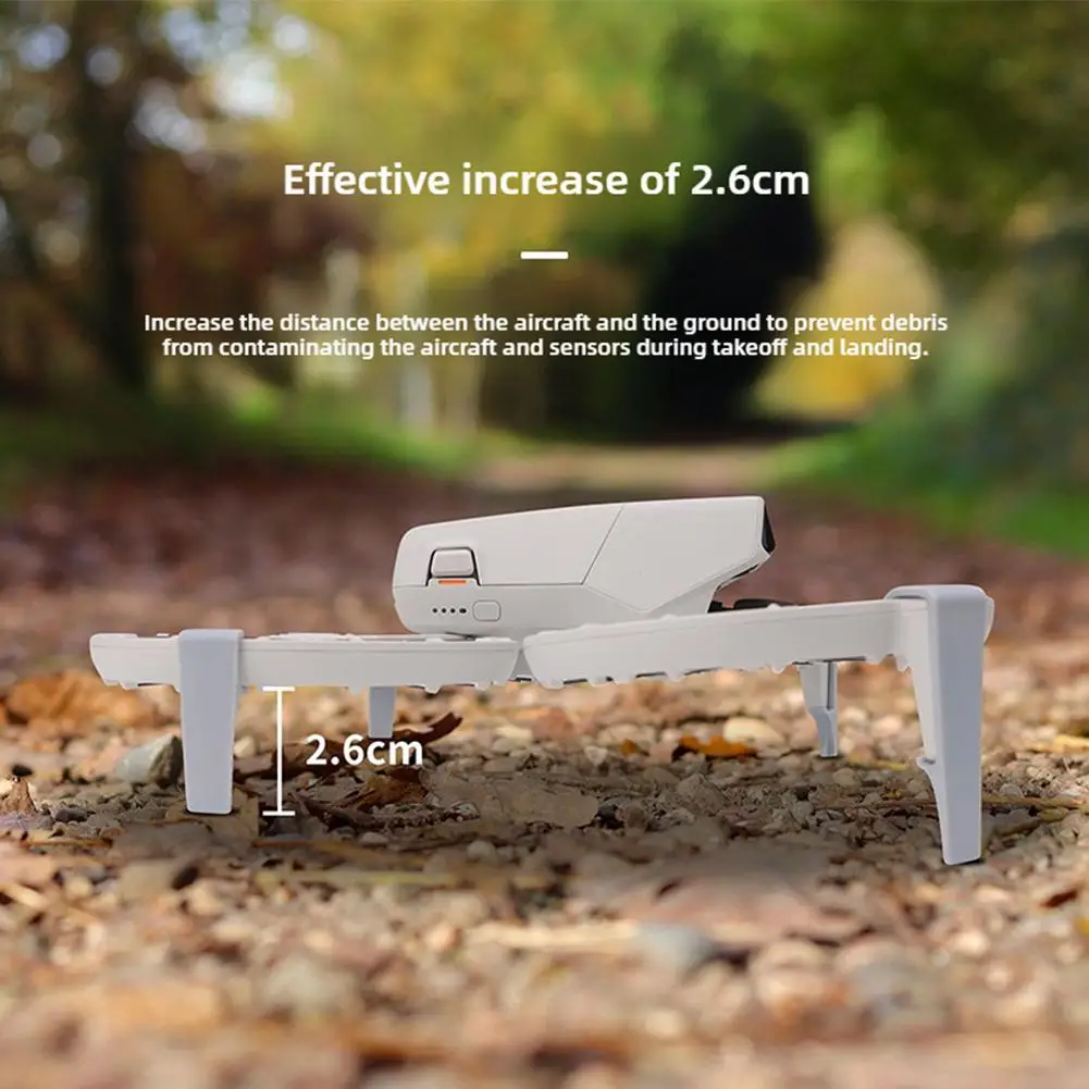Untuk dji roda gigi pendaratan penambah tinggi kaki Tripod, braket belakang lipat untuk perlindungan Gimbal, aksesori Drone kaki penyangga tetap
