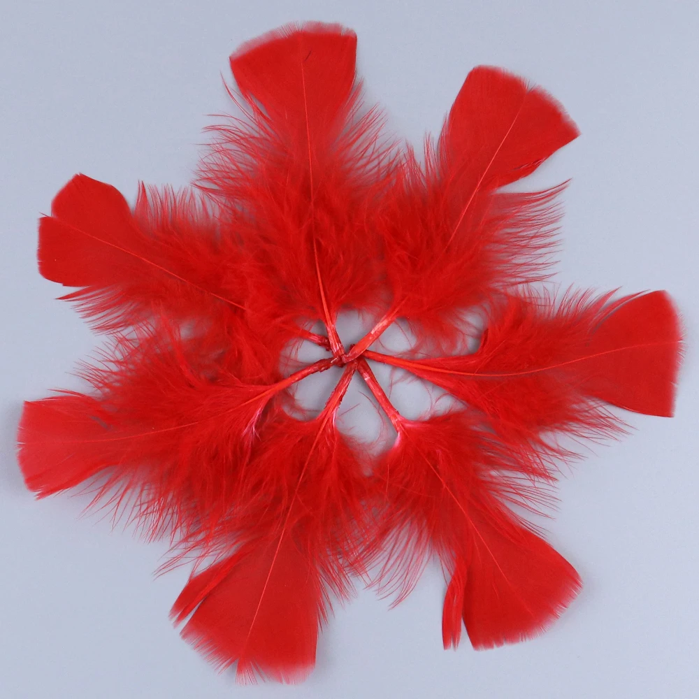 100pcs Fluffy Marabou Feathers 5-10cm Triangular Turkey Feathers for DIY Jewelry Wedding Dress Accessories Handicrafts Decoratio