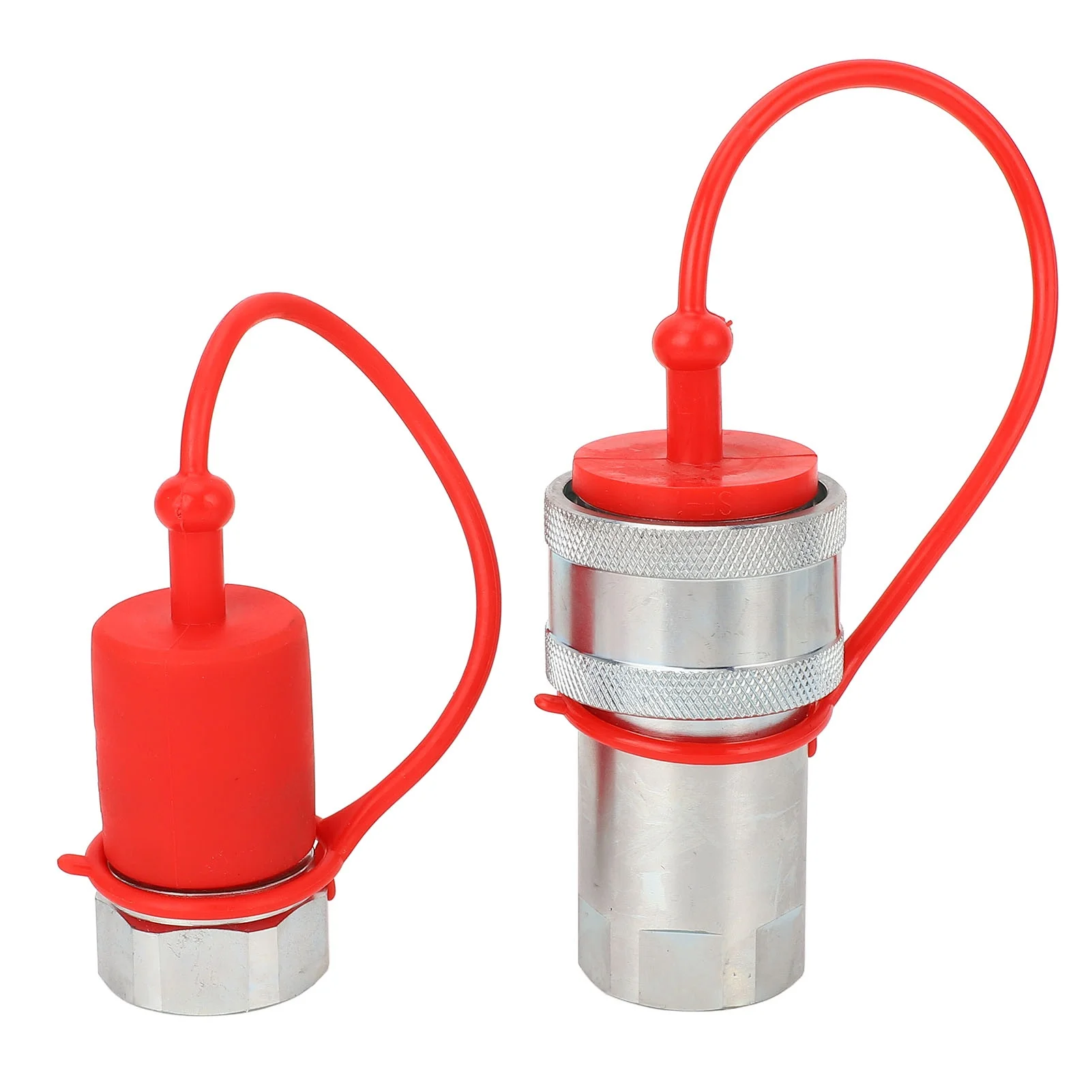 Hydraulic Quick Coupler 1in NPT Hardened Steel 4000PSI 24GPM Quick Connect Hydraulic Coupling for ISO5675