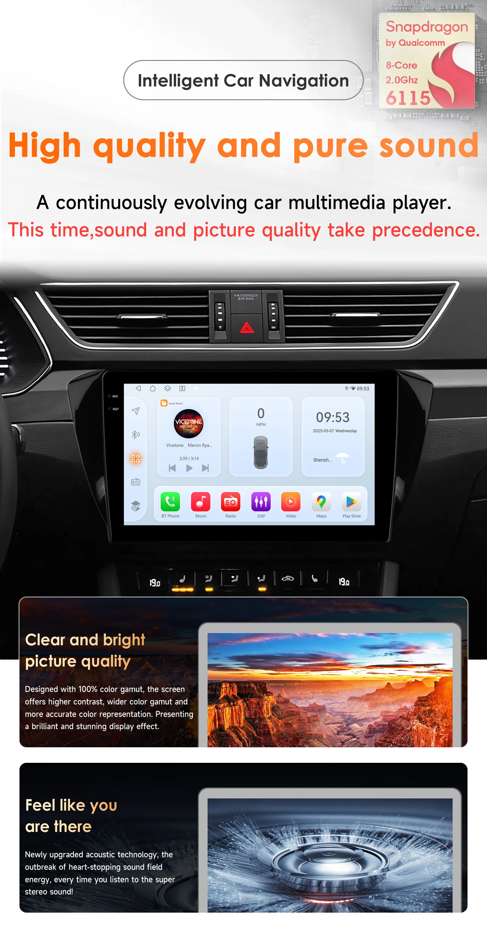 Hizpo 10.1Inch Car Monitor Multimedia Screen For Skoda Superb 3 III 2015 - 2019 Headunit Carplay RDS Navigation DSP 6115 QLED 4G
