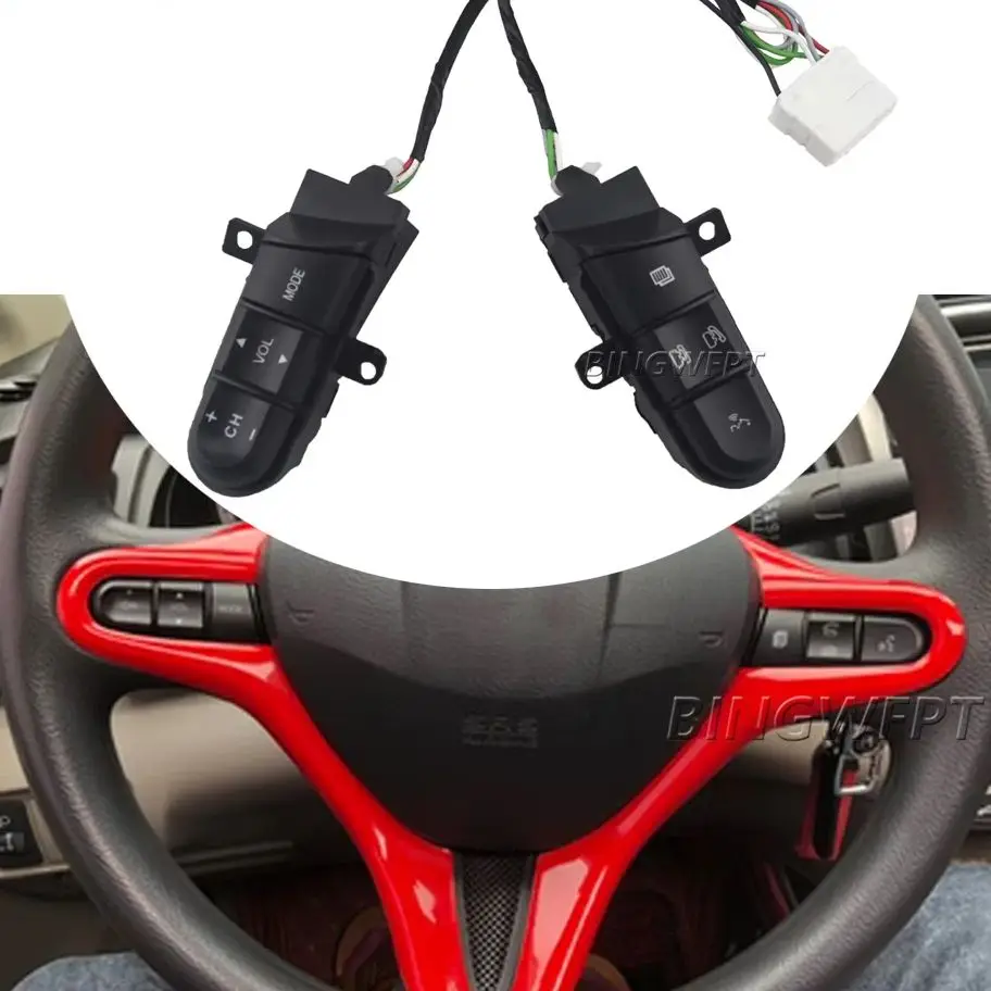 

Многофункциональные кнопки управления рулевым колесом автомобиля, стильные кнопки переключателя для Honda Civic 2006-2011