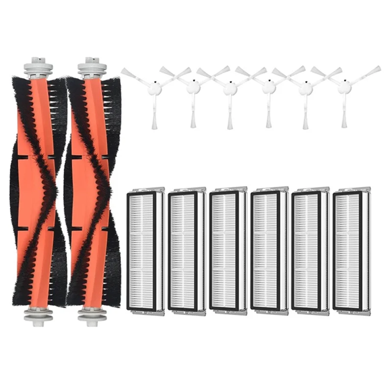 ABRG-For XIAOMI Mijia Omni 1S B101CN B116 ملحقات فرشاة جانبية رئيسية فلتر Hepa جهاز آلي لتنظيف الأتربة الملحقات