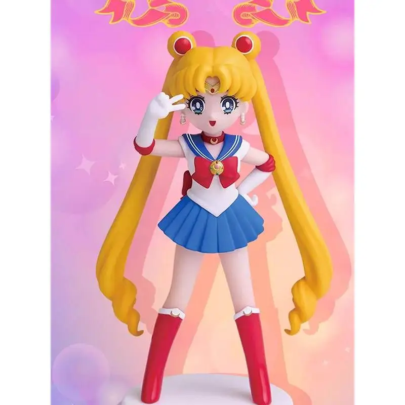 Caja ciega de la serie Sailor Moon para niños, juguetes de modelo lindo, caja misteriosa, colección de adornos de escritorio, estatuilla, regalo de cumpleaños, nuevo Anime