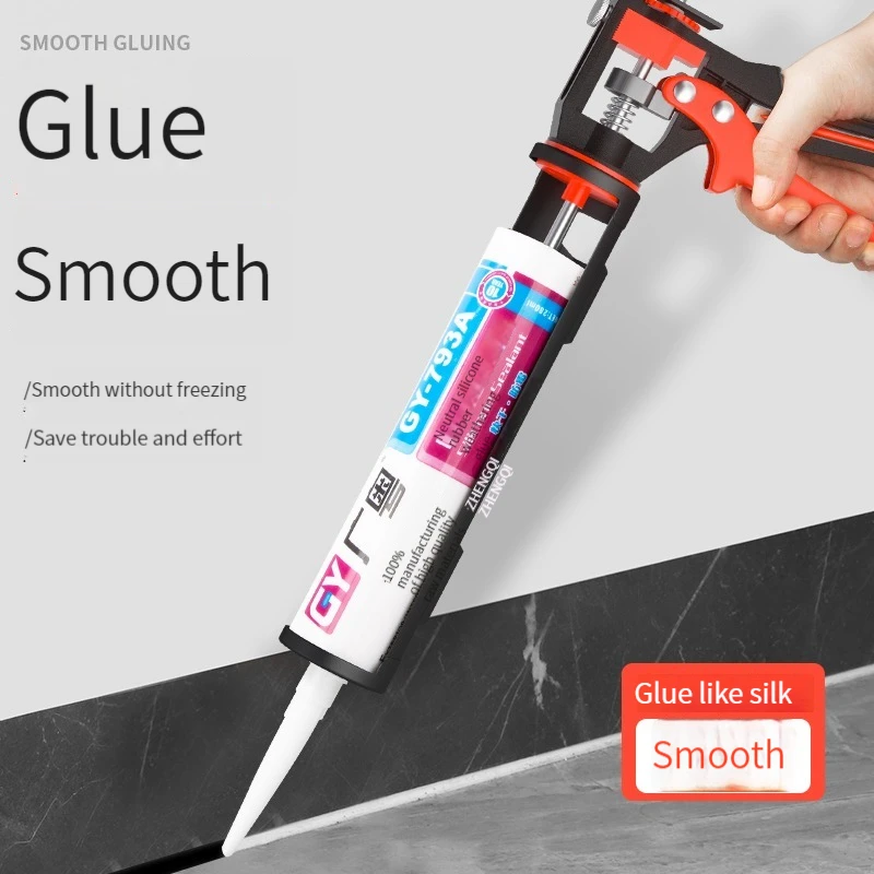High Quality Glass Glue Gun Manual Universal 360 ° Rotatable Glue Gun Labor-saving Household Sealing Tool Structural Glue Gun
