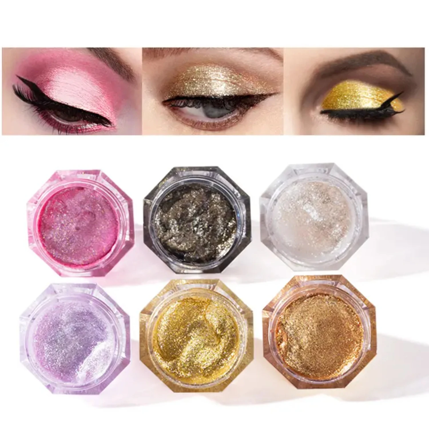 

6 Colors Creamy Diamond Liquid Eyeshadow - Long-lasting, Shimmery, and Luxurious Makeup for Stunning Eye Looks