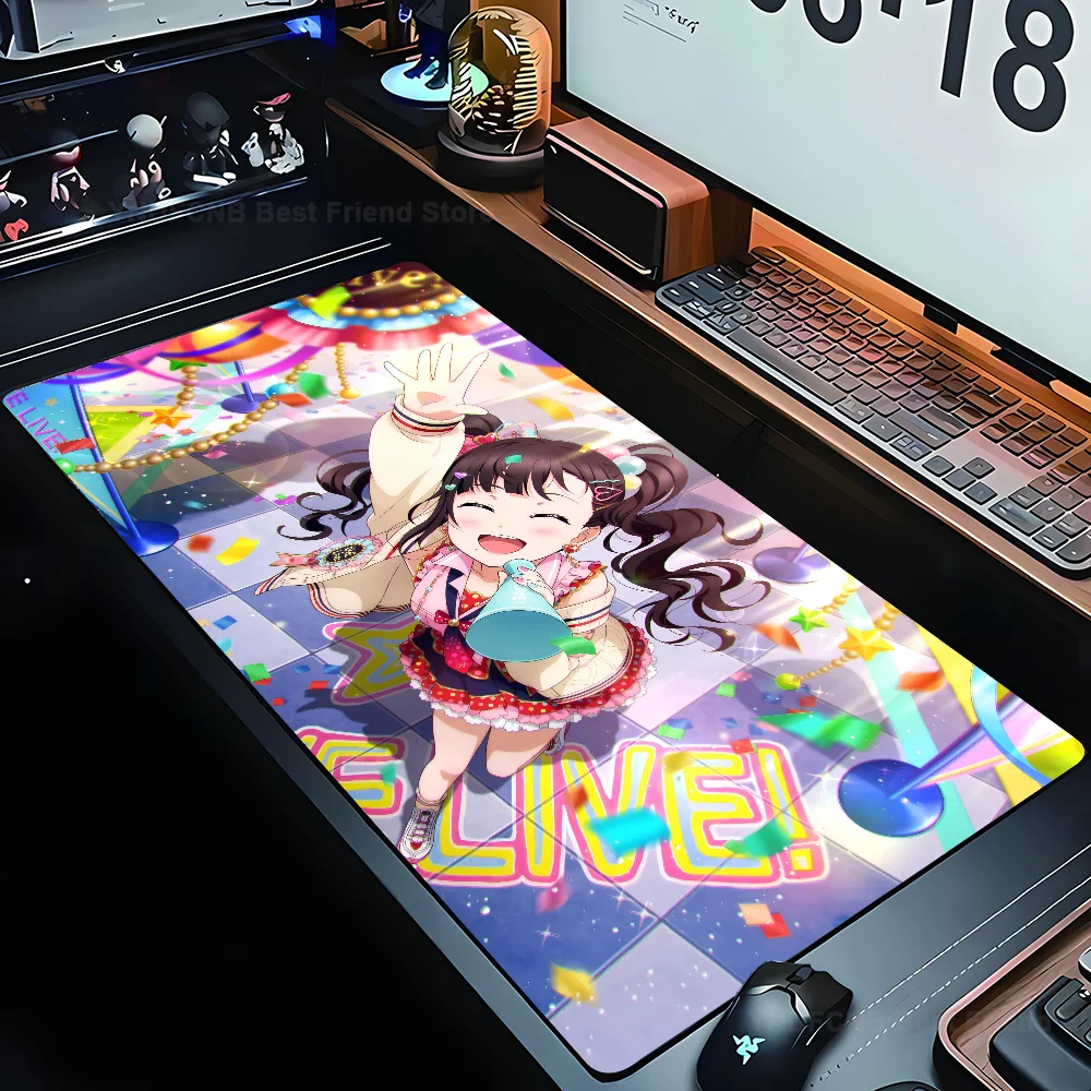 

Anime Girl K-Kurosawa Dia Mousepad Mouse Mat Desk Mat With Pad Gaming Accessories Prime Gaming XXL Keyboard Pad