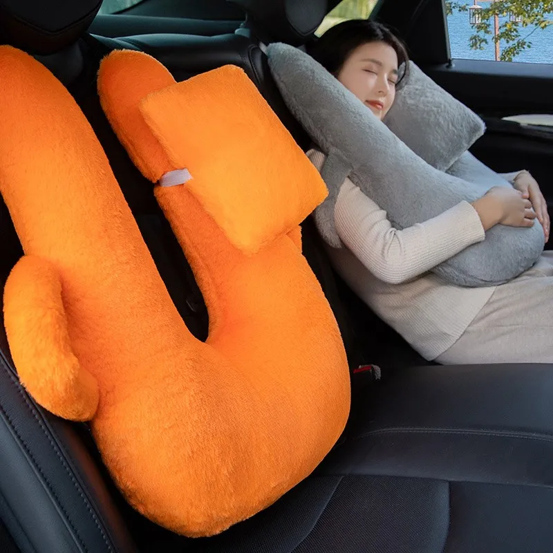 

Children's Car Pillow Sleep Headrest Cartoon Car Rear Seat Protection Shoulder Pillow Car Seat Belt Sleep Pillow