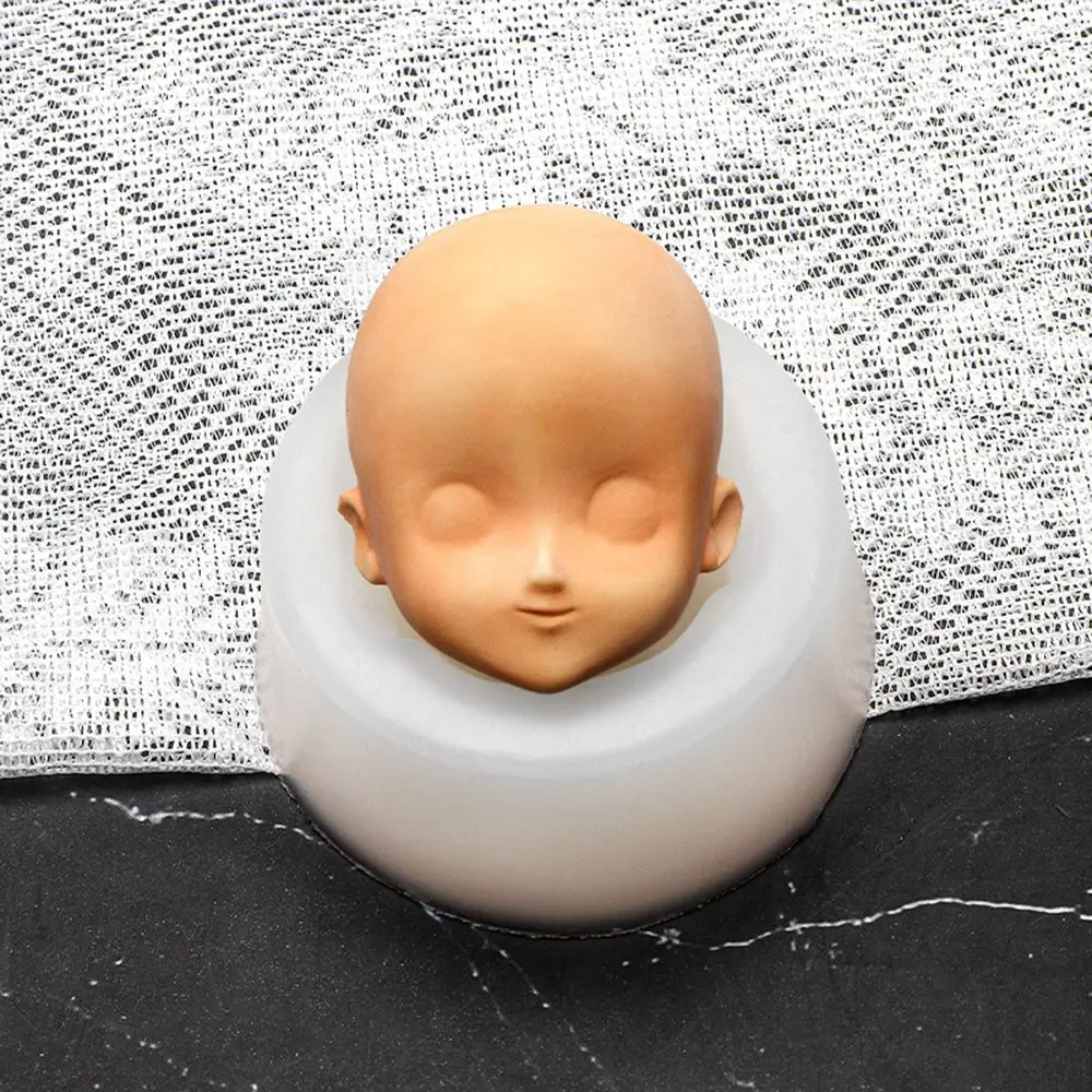 Tools Cake Decorating Candy Baking Doll Modification Accessories Baby Face Silicone Molds Clay Head Sculpey 3D Facial Mould