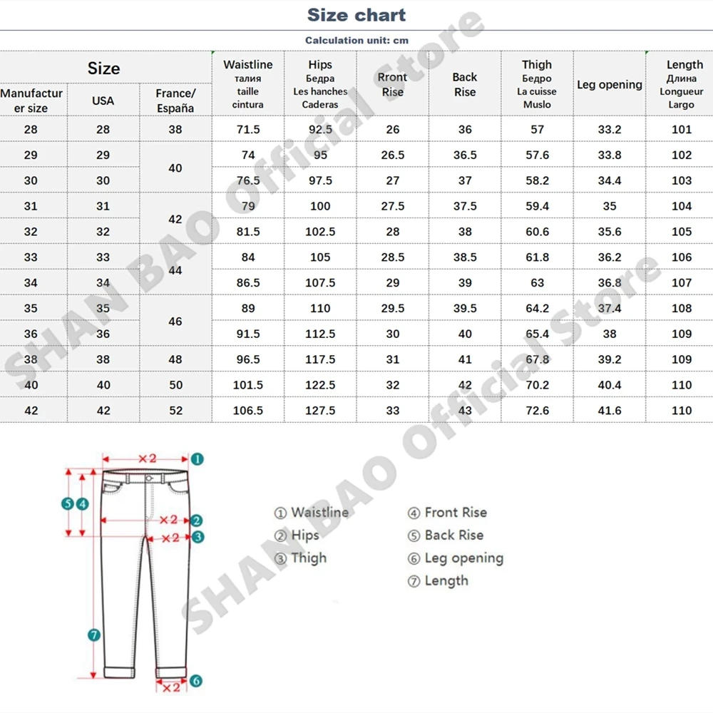 SHAN BAO 2022 Winter Brand Fitted Straight Stretch Pure Black Jeans Classic Style Men's Fashion Fleece Thick Warm Slim Jeans