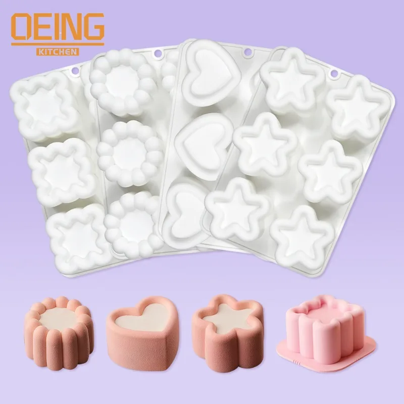 

3D Love Mousse Cake Silicone Mold French Dessert Chocolate Cake Jelly Baking New Decorative Mold Kitchen Accessories