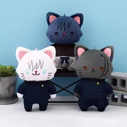 Stuffed 14cm Movic Plush Pendant Anime Jujutsu Kaisen Fushiguro Toji Gojou Satoru Getou Suguru Collectible Gift Toys for Kids