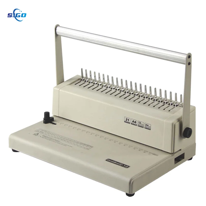 Easy For Bind Heavy Duty 25 Sheets Manual Punch Plastic Comb Binding Machine SG-C25A