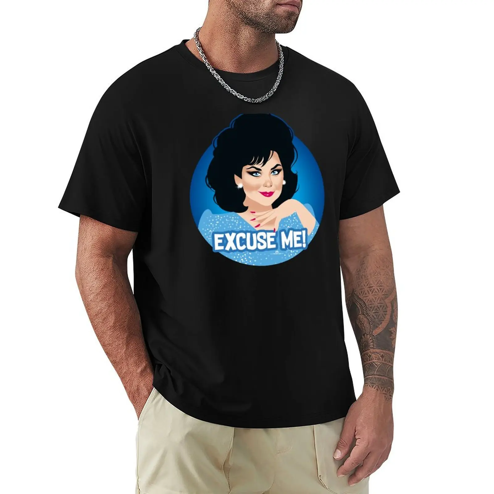Excuse me! T-Shirt Creative Graphic Tee Shirt