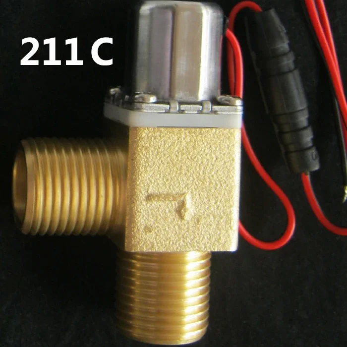 النحاس G1/2 بوصة مصغرة التعريفي الأدوات الصحية ثنائي الاستقرار التحكم في المياه نبض الملف اللولبي صمام توفير الطاقة صمام 211B 211C