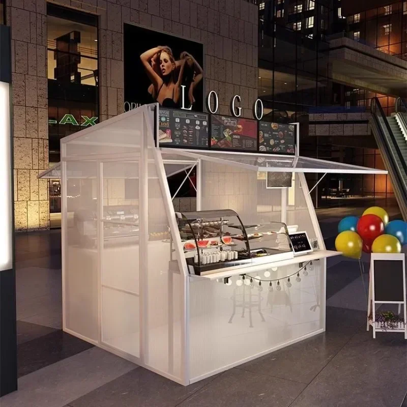 Art Commercial Street Stall Special Cottage Stall Rack Mobile Kiosk 4