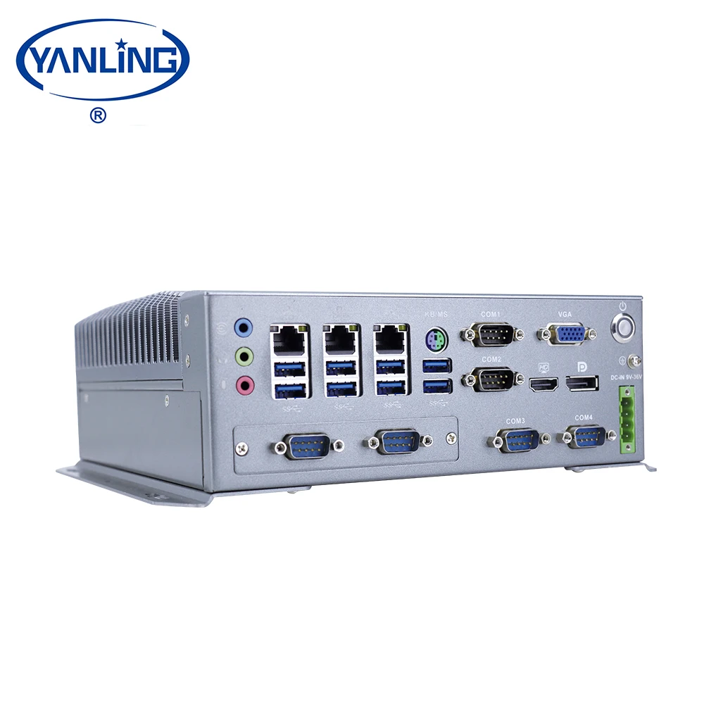 Wide Voltage Input Embedded Industrial Box Pc Intel I5 Support VPro AMT Function
