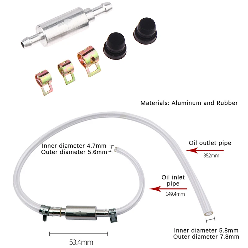 

1/ 2sets Car Motorcycle Brake Bleeding Oil Change Pump Tool Fluid Hose Hydraulic Clutch Valve Tube Set Pit Dirt Bike Accessories