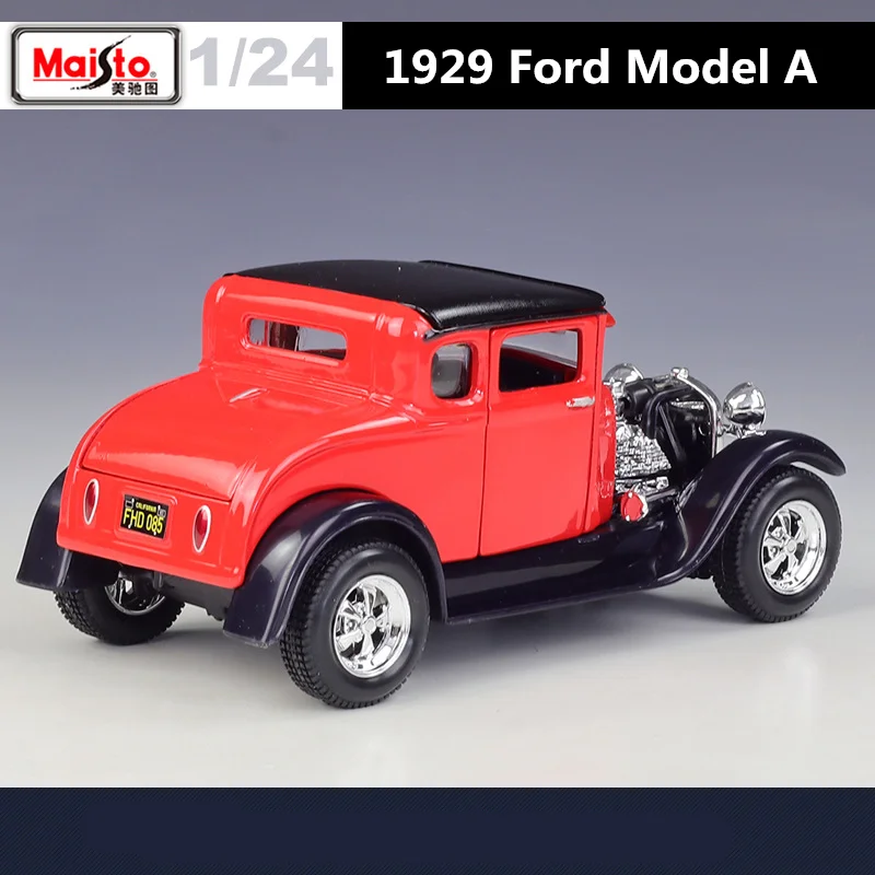 Maisto 1:24 1929 Ford Model A Alloy Classic Car Model Diecast Metal Toy Sports Car Vehicle Model Simulation Collection Kids Gift