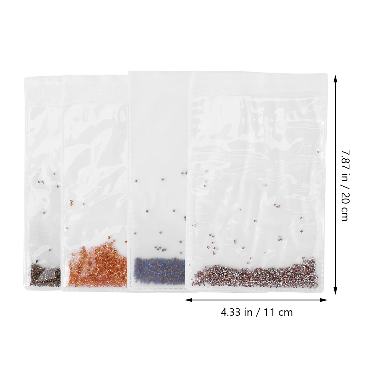 

5760pcs Rhinestones 4 Nail Tip Rhinestones Packs Nail Art Decorations DIY Manicure Accessories Salon Home Use