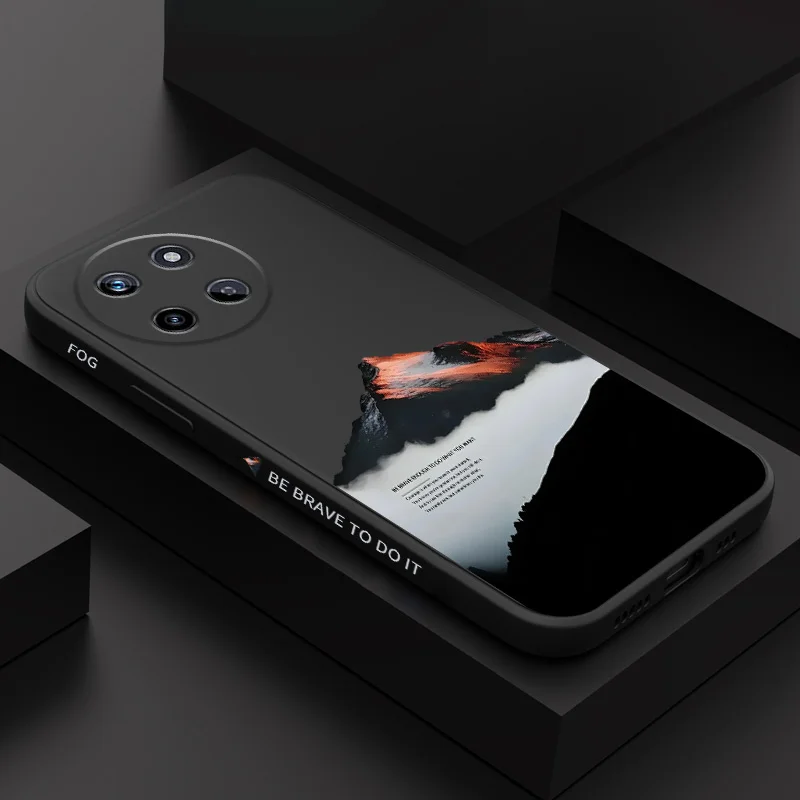 

Cloud Sea Mountain Phone Case For OPPO Realme 14 13 12 11 10 9 9i 8 8i 7 Pro Plus C35 C21Y C25Y C25 4G 5G Liquid Silicone Cover