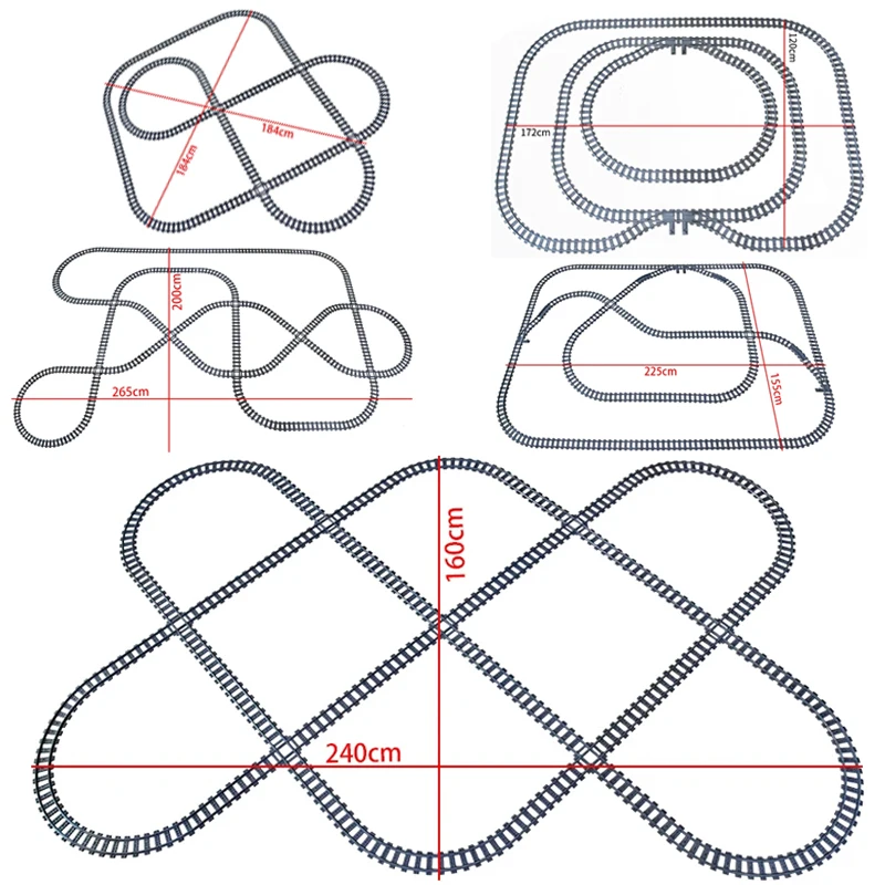 Stad High-tech Treinen Flexibele Tracks Gevorkte Rechte Gebogen Rails Crossing Switch Bouwsteen Bakstenen Creatief Speelgoed voor kinderen