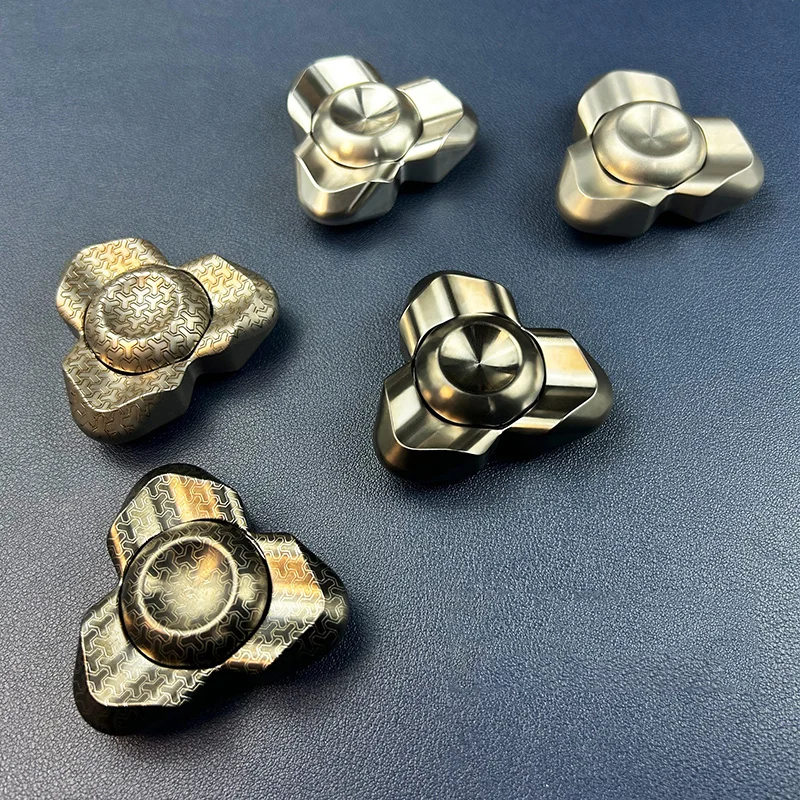 ファッションステンレス鋼 EDC フィジェットトイ 大人用 ストレス解消＆リラックス フィジェットスピナー ADHD 手回しおもちゃ