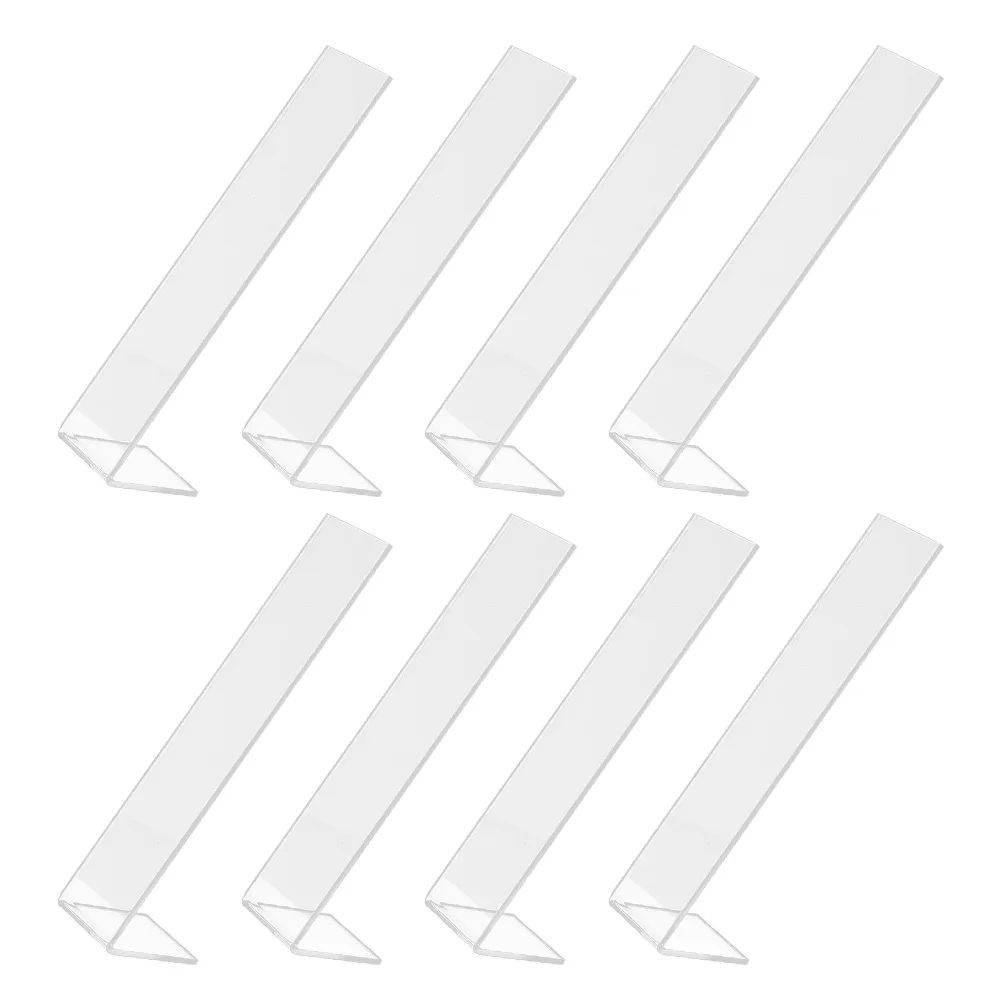 8Pcs Hairpin Holder Acrylic Hair Clip Stand Organizer L-Shaped Display for Room Fashion Hair Accessories Storage