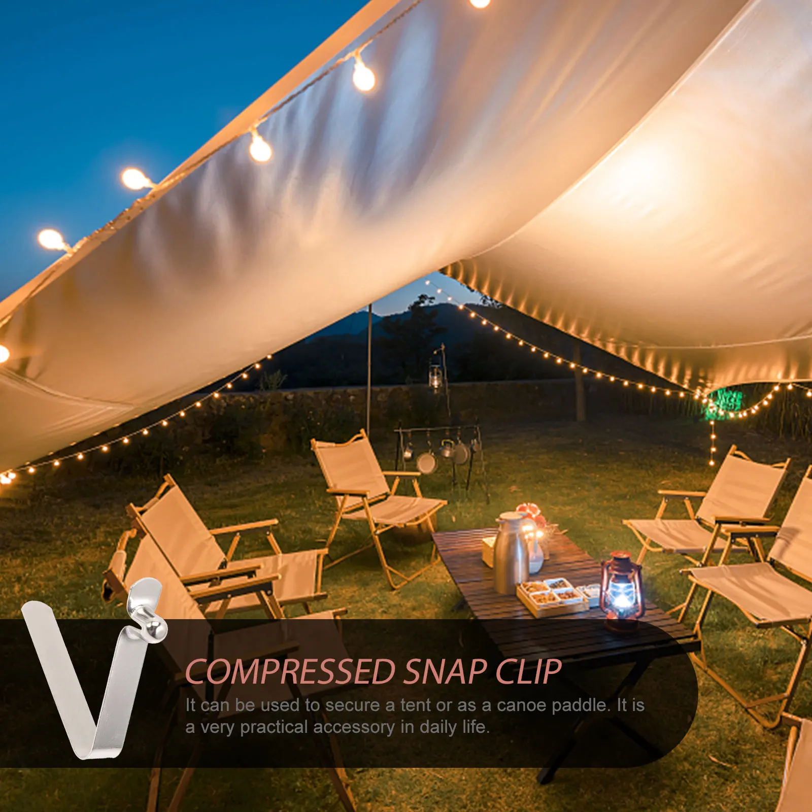 

20 Pcs Spring Buckle Paddle Snaps Push Button Clips Tubing Putter Gangpian Lure