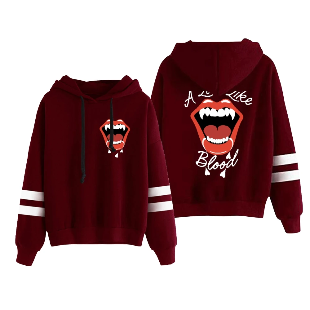 XPLR-Sweat à capuche unisexe Sam et Colby Love Like Blood, sweat à manches, sans poche, barres parallèles, nouveaux vêtements pour hommes et femmes