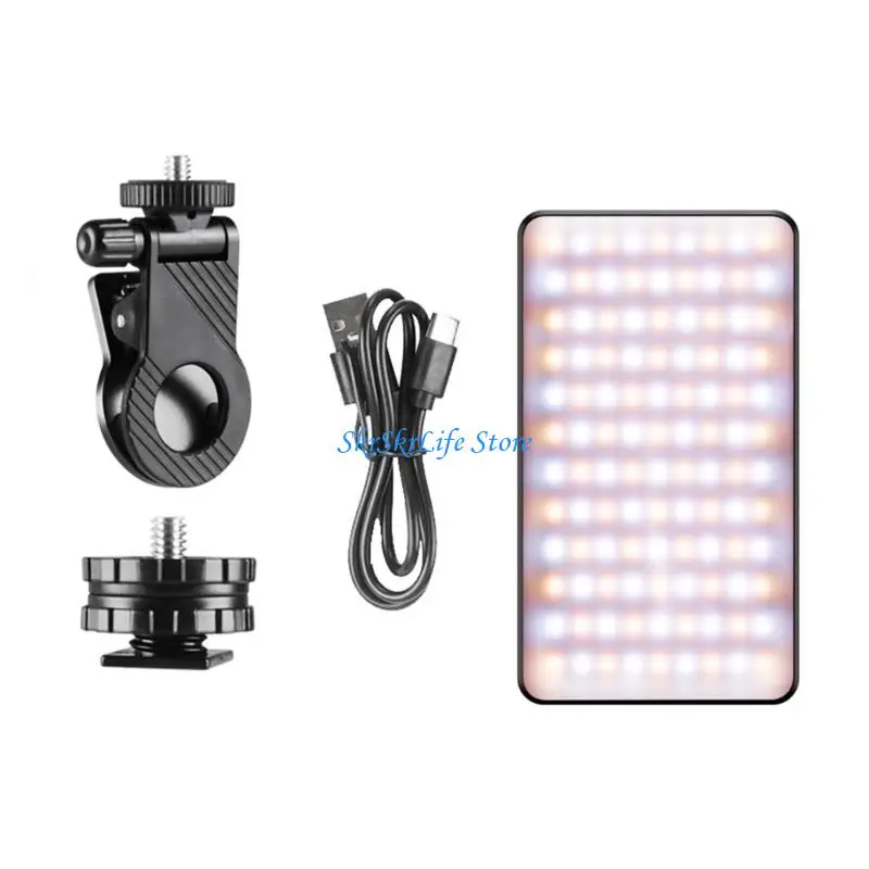 

E65E Studio Grade Phone Photography Light 36 Cool 36 Warm Beads HSI Manner For YoTube Titok Content Creators