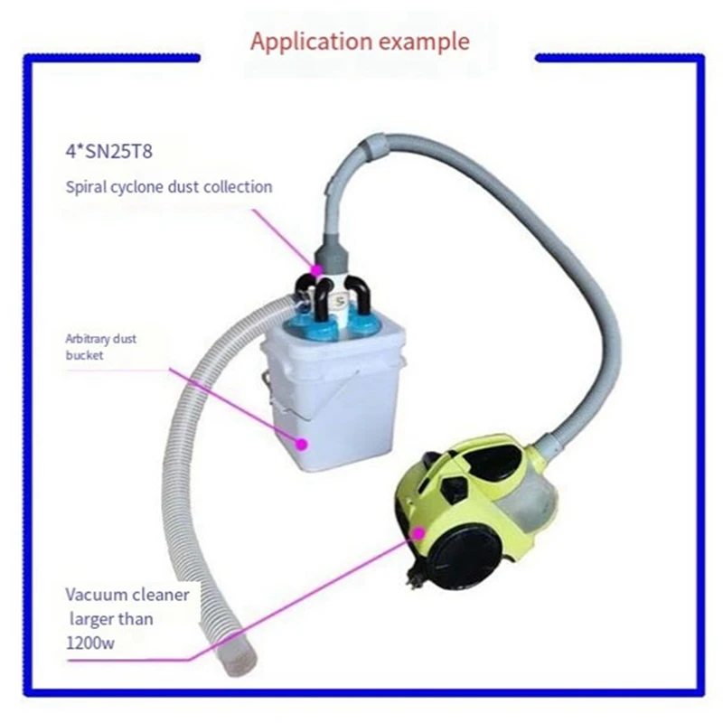 Colector de polvo ciclónico, Mini aspiradora Industrial pequeña, separación de filtro, hogar, bricolaje