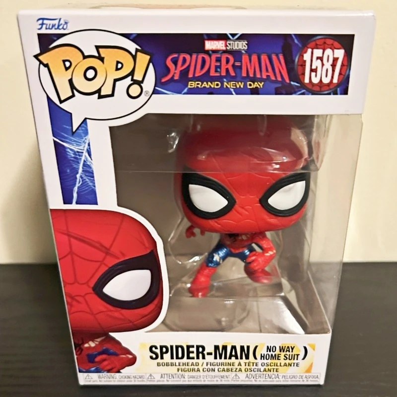 Оригинальная фигурка Funko Pop Marvel Человек-паук: Нет пути домой в костюме # 1587 1586 Виниловая фигурка, коллекционная модель, настольное украшение, игрушка, подарок