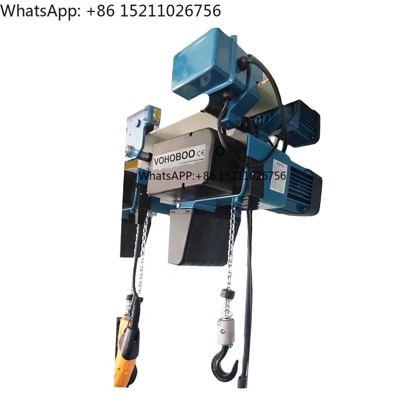 New Mechanical Product Chain Electric Hoist Customised Provided 380V 50hz 3 Phase or on Request Construction Hoist Moveable