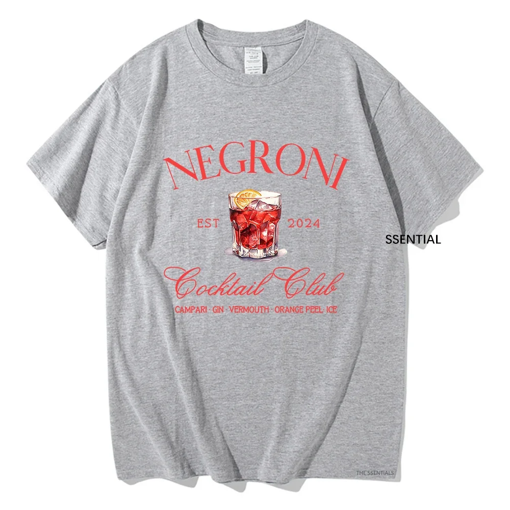 Negroni Social Club T Shirts Fashion Men/Women Clothing Harajuku Vintage Tshirt Unisex Streetwear Cotton Tops Graphic T-Shirts image 3