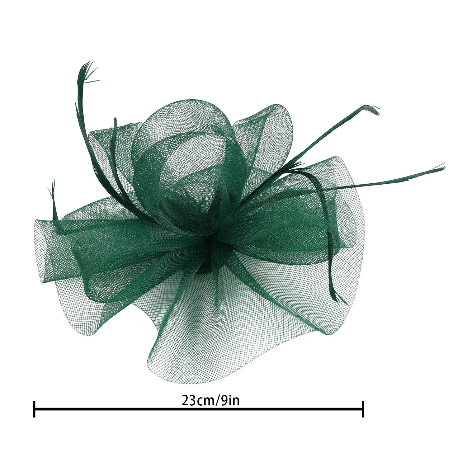 Fascinators Feather Womens Mesh Headwear Flower Derby Hat per Cocktail Wedding Headband elegante Clip Wedding Bridal Tea Party